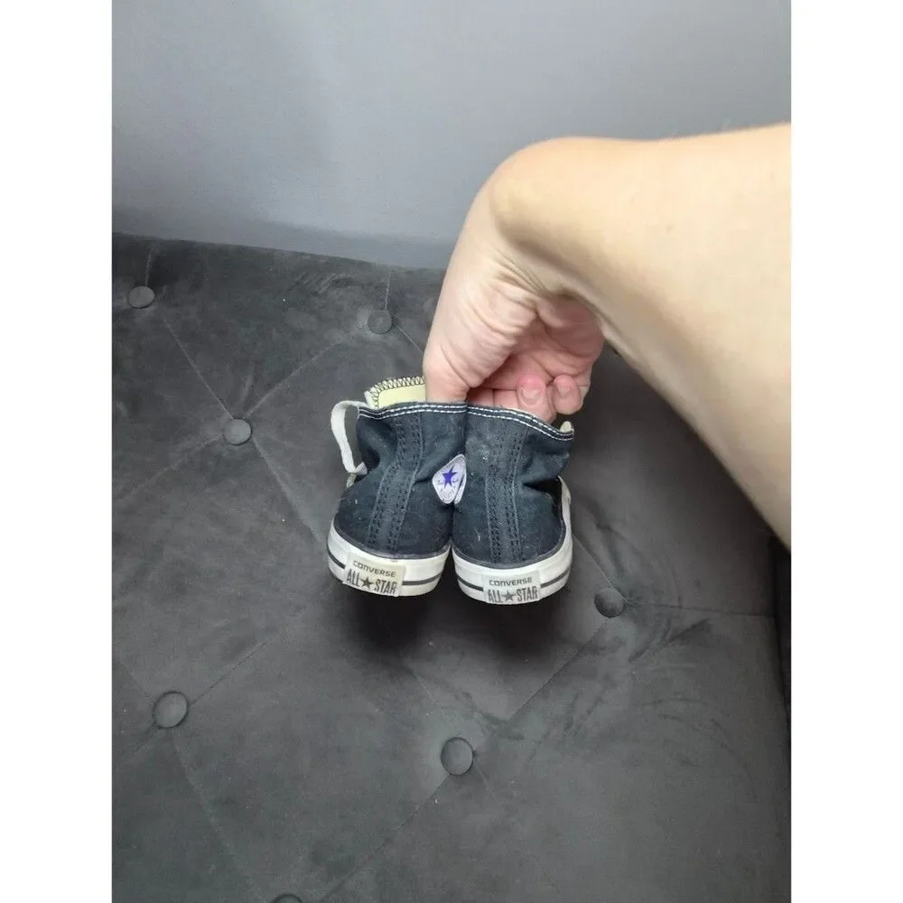 Converse Kids Black and White High-Top Sneakers 7
